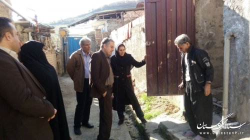 بازدید مدیر کل امور اجتماعی و فرهنگی استانداری از مناطق حاشیه نشین شهر 